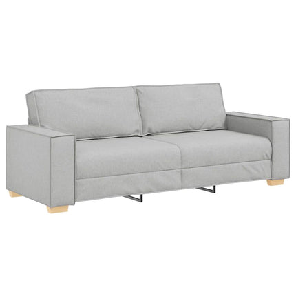 3-sitssoffa molngrå 220x78x84 cm tyg
