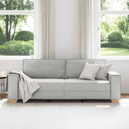 3-sitssoffa molngrå 220x78x84 cm tyg