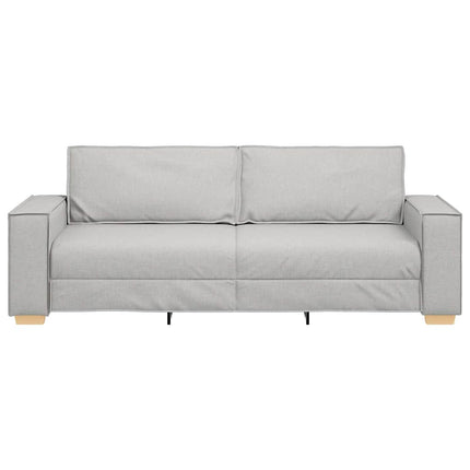 3-sitssoffa molngrå 220x78x84 cm tyg