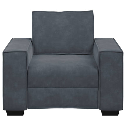 Soffstol mörkgrå 100x78x84 cm sammet