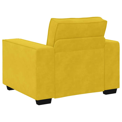 Soffstol gul 100x78x84 cm sammet