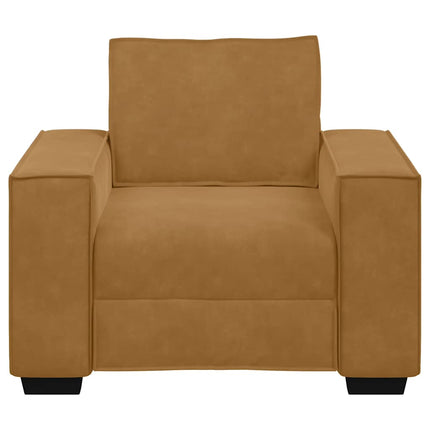 Soffstol brun 100x78x84 cm sammet