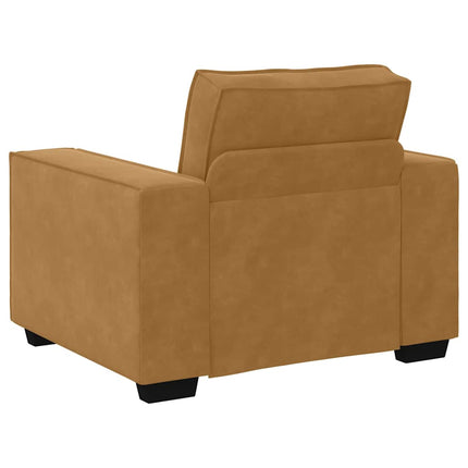 Soffstol brun 100x78x84 cm sammet