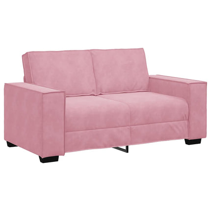 Soffa 2-sits rosa 160x78x84 cm sammet