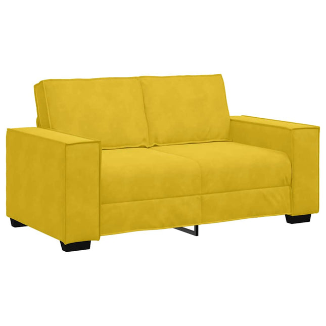2-sitssoffa gul 160x78x84 cm sammet