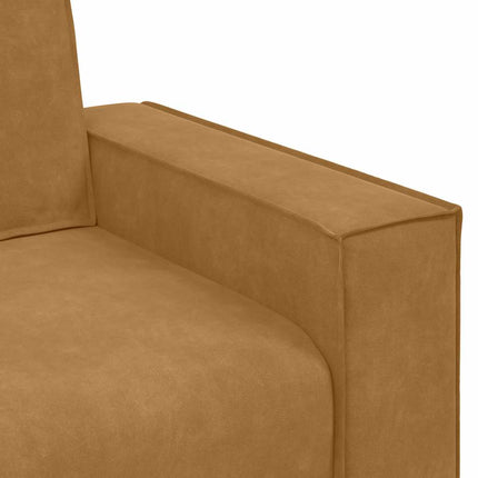 2-sitssoffa brun 160x78x84 cm sammet