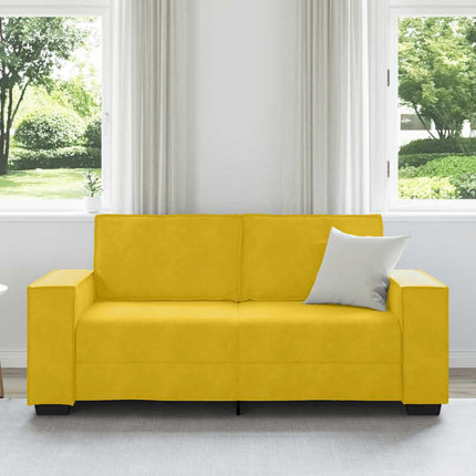 2-sitssoffa gul 180x78x84 cm sammet
