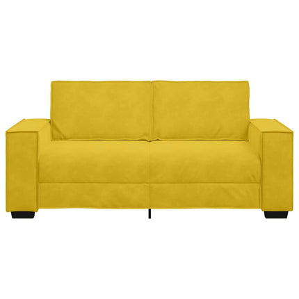 2-sitssoffa gul 180x78x84 cm sammet