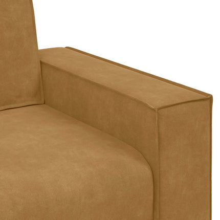 Soffa 2-sits brun 180x78x84 cm sammet