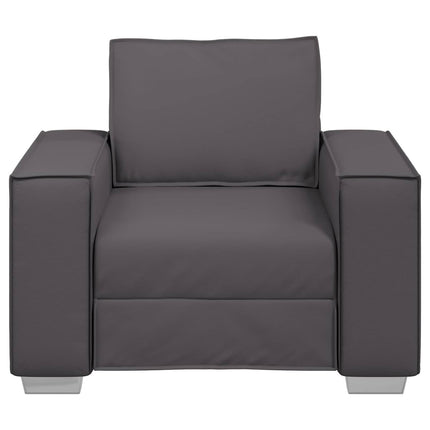 Soffstol Grå 100 cm Konstläder