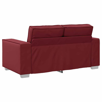 Tvåsitssoffa Vinröd 160 cm Konstläder