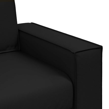 Tvåsitssoffa Svart 160 cm Konstläder