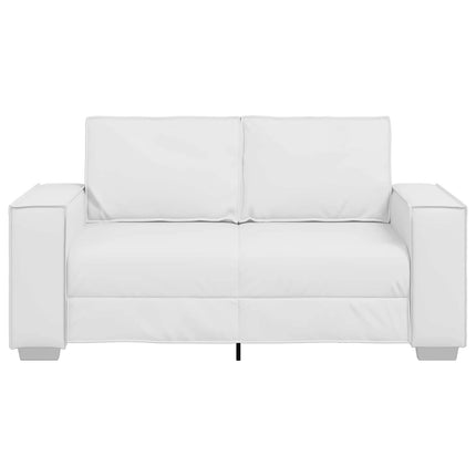 Tvåsitssoffa Vit 160 cm Konstläder