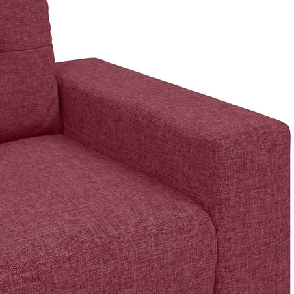 Soffa vinröd 100x78x80 cm tyg