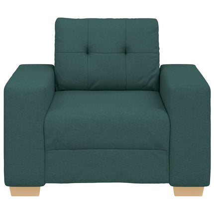 Soffa mörkgrön 100x78x80 cm tyg
