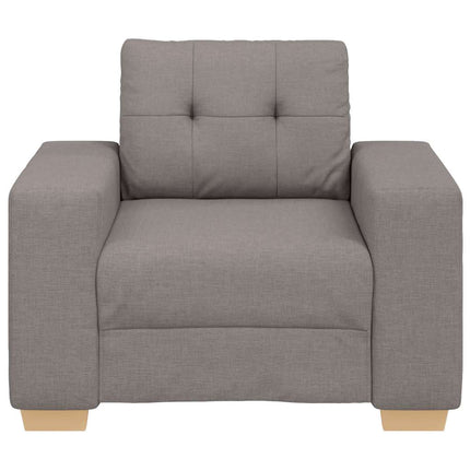 Soffa taupe 100x78x80 cm tyg