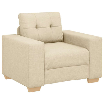 Soffa krämfärgad 100x78x80 cm tyg