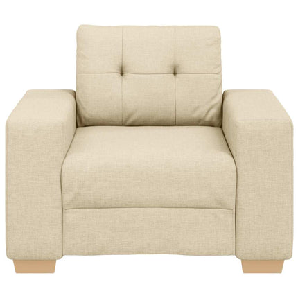 Soffa krämfärgad 100x78x80 cm tyg