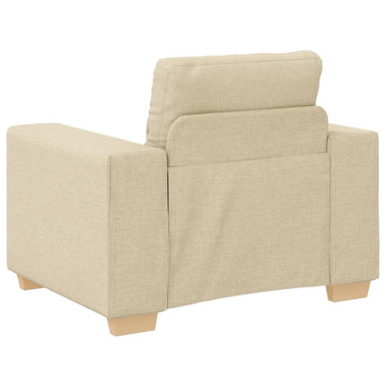 Soffa krämfärgad 100x78x80 cm tyg