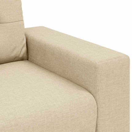 Soffa krämfärgad 100x78x80 cm tyg