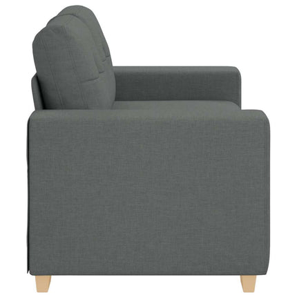 Loveseat soffa mörkgrå 160x77x82 cm tyg