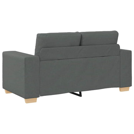 Loveseat soffa mörkgrå 160x77x82 cm tyg