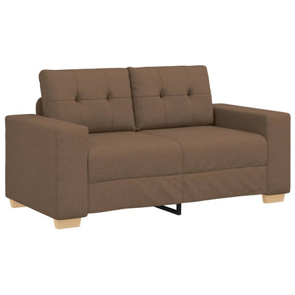 Tvåsitssoffa brun 160x77x82 cm tyg