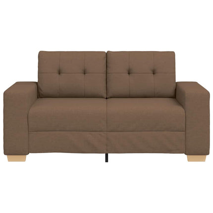 Tvåsitssoffa brun 160x77x82 cm tyg