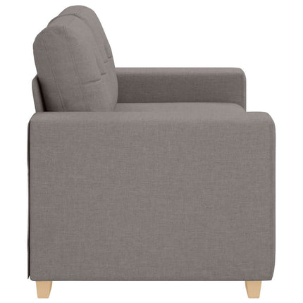 Loveseat-soffa taupe 160x77x82 cm tyg