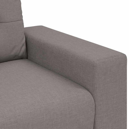 Loveseat-soffa taupe 160x77x82 cm tyg