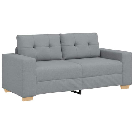 Loveseat soffa ljusgrå 180x77x82 cm tyg