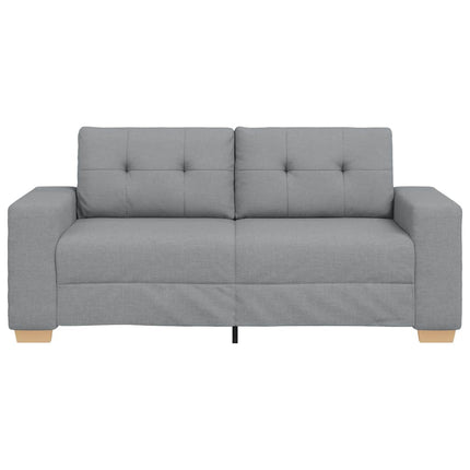 Loveseat soffa ljusgrå 180x77x82 cm tyg