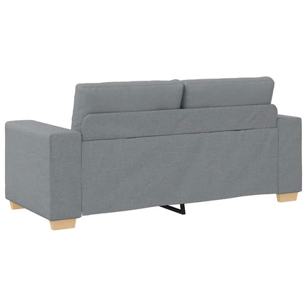 Loveseat soffa ljusgrå 180x77x82 cm tyg
