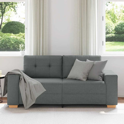 Loveseat soffa mörkgrå 180x77x82 cm tyg