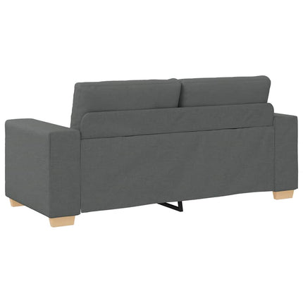 Loveseat soffa mörkgrå 180x77x82 cm tyg