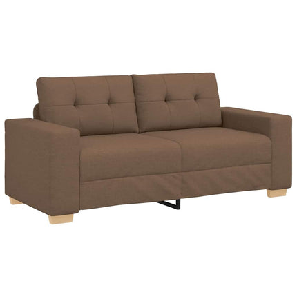 Tvåsitssoffa brun 180x77x82 cm tyg