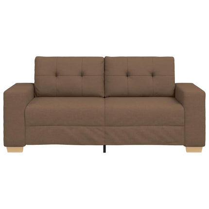 Tvåsitssoffa brun 180x77x82 cm tyg