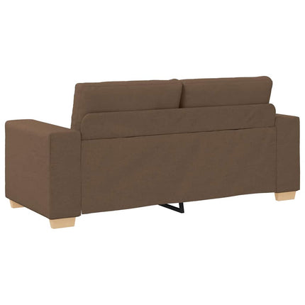 Tvåsitssoffa brun 180x77x82 cm tyg
