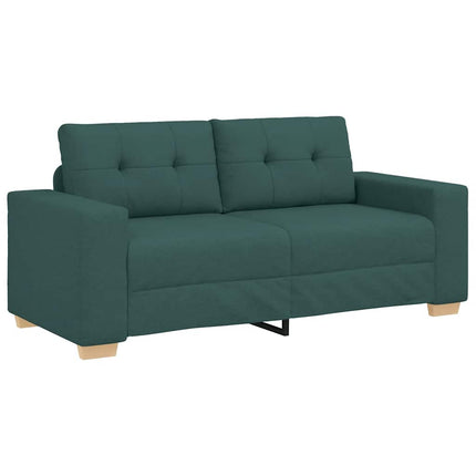 Tvåsitssoffa mörkgrön 180x77x82 cm tyg