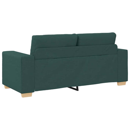 Tvåsitssoffa mörkgrön 180x77x82 cm tyg