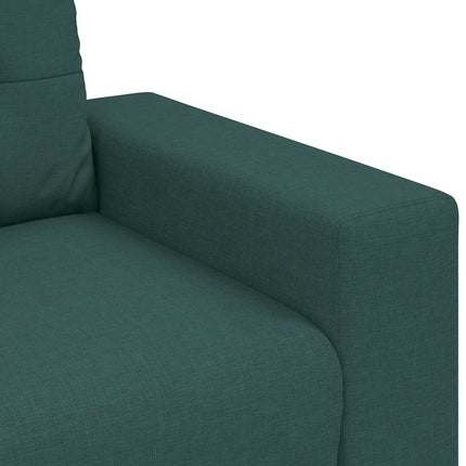 Tvåsitssoffa mörkgrön 180x77x82 cm tyg