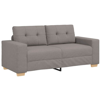 Tvåsitssoffa taupe 180x77x82 cm tyg