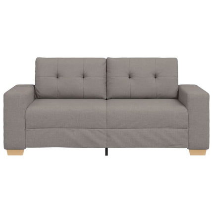Tvåsitssoffa taupe 180x77x82 cm tyg