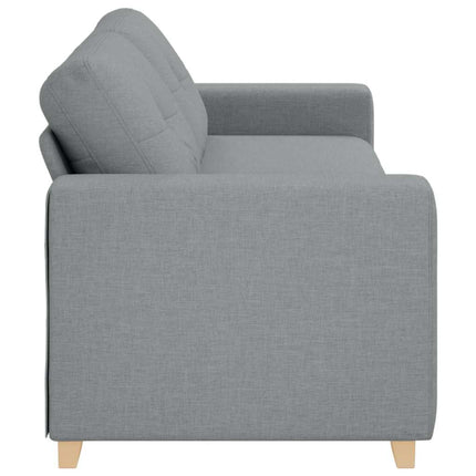 3-sitssoffa ljusgrå 220x78x80 cm tyg