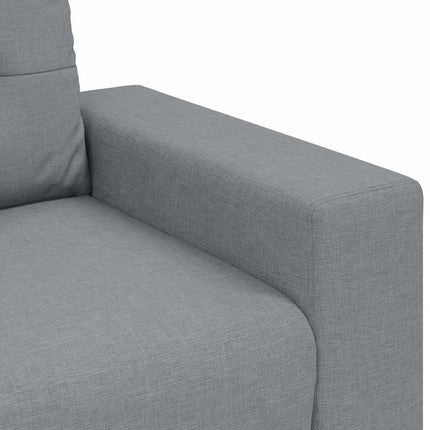3-sitssoffa ljusgrå 220x78x80 cm tyg