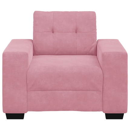 Soffstol rosa 100x78x80 cm sammet