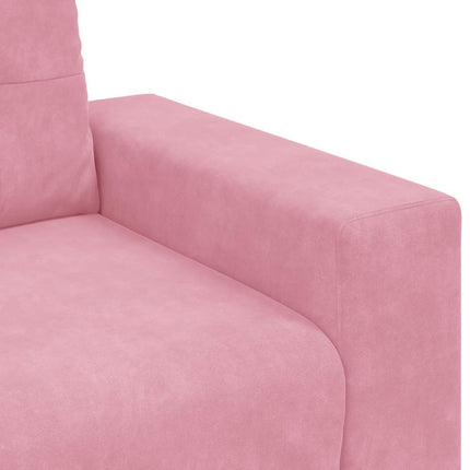 Soffstol rosa 100x78x80 cm sammet