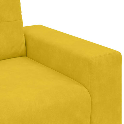 Soffstol gul 100x78x80 cm sammet
