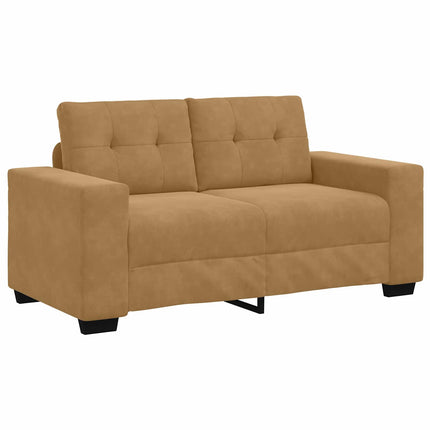 Tvåsitssoffa Brun 160 cm Sammet