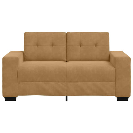 Tvåsitssoffa Brun 160 cm Sammet